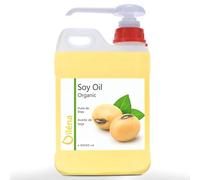 Huile de Soja BIO - Huile Corps Hydratante pour Massage Professionnel, Anti-cellulite, Raffermissant, Anti-âge visage à la vitamine E, Démaquillant, Bronzant - 5000 ml