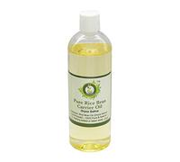 Huile de son de riz | Oryza Sativa | Pour la peau | Pour les cheveux | Pour le massage | Non raffiné | 100% pur naturel presséé à froid | Rice Bran Oil | 100ml | 3.38oz By R V Essential