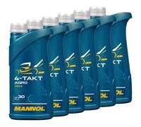 Huile De Tondeuse 4 Temps MANNOL SAE 30 6x1L