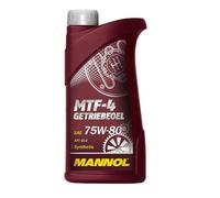 Huile de transmission manuelle - MANNOL - 75W-80 - MTF-4 - API GL-4 - 1 litre - Boîte de vitesses - Pont - Voiture