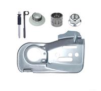 Huile de tronçonneuse pour kit de réparation compatible avec les modèles 445 450 445E 450E 450E, kit de remplacement avec engrenage à vis sans fin, assemblage d'arbre, plaque de guidage, écrou, tuyau