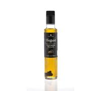 Huile de truffe avec véritable truffe noire 250 ml d'huile d'olive extra vierge vierge pour sauces et affiner les plats. Par Franck et Olivier, convient aux régimes végétaliens et sans gluten