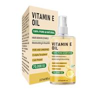 Huile De Vitamine E, 100% Pure Et Naturelle, 227ml, Huile De Vitamine E Biologique, Sérum Réparateur De Cicatrices, Hydratant Et Nourrissant, Pour Cicatrices, Cheveux, Visage, Ongles, Cuir Chevelu