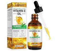 Huile de Vitamine E 75 000 UI, Vitamine E Oil - Skincare That Helps Reduce The Appearance Of Stretch Marks and Scars,Natural Organic Vitamin E oil for Scars, Hair & Face