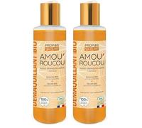 Huile démaquillante AMOU'ROUCOU Bio - Roucou, Vitamine E, amande de Prune - Anti-âge & Eclat - Fabriquée en France - 125ml - PROPOS'NATURE (Lot de 2)