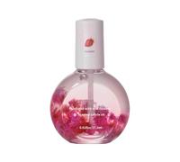Huile démaquillante aux extraits de fleurs séchées - Traitement hydratant nutritif pour ongles - Parfum floral - Gel - Adoucissement - Renforcement de la fraise