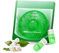 Huile Démaquillante Visage, Capsules D'huile Nettoyante Naturelle Mini Bouteilles, Jetables Huile Démaquillante Portable pour les Types De Peau, Pour Voyages(1-bag(green bottle))