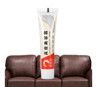 Huile d'entretien pour cuir synthétique, 34 g - Crème de réparation de canapé - Pour réparation de sièges et meubles - Huile de mouton imperméable, ne colle pas et ne se décolore pas facilement