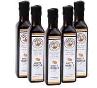 Huile d'Olive Extra Spartacus à la Truffe Blanche | Offrez-vous l'excellence culinaire | Huile d'olive sélectionnée à la truffe blanche pour les gourmets (Paquet de 5)