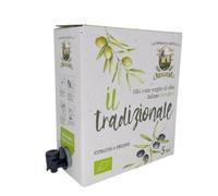Huile d'olive extra vierge biologique, Ogliarola Garganica italienne, huile EVO extraite à froid, 100% huile des Pouilles, fruité moyen, bidon de 5 L