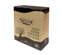 Huile d'Olive Extra Vierge Coratina 5L - Bag in Box - Huile Evo Extraite à Froid - Goût Intense et Fruité - 100% Italien - Moulin Mazzone