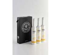 Huile d'olive extra vierge de récolte précoce 500ml. Variété Arbequina,format bouteille 3 x 500ml. Huile Gourmande Extra Vierge. Idéal pour usage personnel ou comme cadeau.