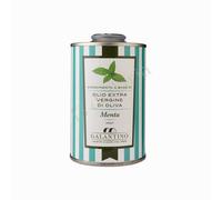 Huile d'olive extra vierge des Pouilles à 99% aromatisée à la Menthe | Condiment artisanal italien | Saveur fraîche et naturelle | Boîte de 250 ml