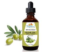 Huile d'olive vierge bio 118 g, pressée à froid, non raffinée, pour le visage, la peau de bébé, les cheveux, le cuir chevelu sec, massage