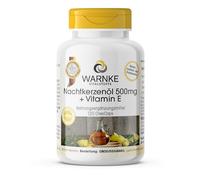 Huile d'onagre 500mg + vitamine E - 120 capsules OleoCaps - Avec acide linoléique et acide gamma-linolénique - fortement dosé, végétalien | Warnke Vitalstoffe - Qualité des pharmacies allemandes