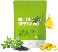 Huile d'origan et d'huile de graines noires, aide à soutenir le système immunitaire, la fonction digestive et respiratoire | Non-OGM