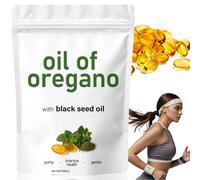 Huile d'origan molle, huile d'origan 2 en 1 avec graines noires O/il, graines noires O/il Ca/psules, origan sauvage Oi/l Ca/psules, origan Oi/l biologique, sans danger des ingrédients, convient pour