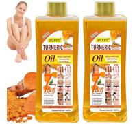 Huile Eclaircissante,2pcs Huile de Curcuma le corps,Huile de Curcuma,Turmeric Oil,D'huile de Curcuma pour Blanchir la Peau,Papaya Super Whitening Oil,Vitamine E Huile Corporelle,Body Whitening Oil