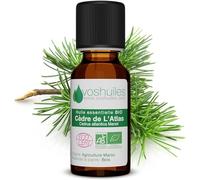 Huile Essentielle BIO de Cèdre de L'Atlas - 100% Pure et Naturelle - HEBBD et ECOCERT - Idéal pour Diffuseur ou Chasser les Insectes - Parfum Boisé - 125 ml - VOSHUILES