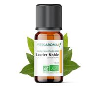 Huile Essentielle BIO de Laurier Noble 10ML - Certifiée AB - 100% Pure & Naturelle, Chémotypée HEBBD - Pratiques agricoles durables - Analysée et conditionnée en France