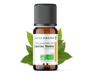 Huile Essentielle BIO de Laurier Noble 5ML - Certifiée AB - 100% Pure & Naturelle, Chémotypée HEBBD - Pratiques agricoles durables - Analysée et conditionnée en France