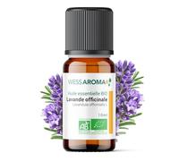 Huile Essentielle BIO de Lavande officinale 10ML - Certifiée AB - 100% Pure & Naturelle, Chémotypée HEBBD - Pratiques agricoles durables - Analysée et conditionnée en France