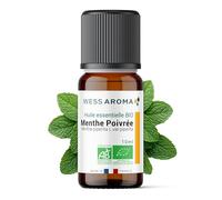 Huile Essentielle BIO de Menthe Poivrée 10ML - Certifiée AB - 100% Pure & Naturelle, Chémotypée HEBBD - Pratiques agricoles durables - Analysée et conditionnée en France