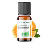 Huile Essentielle BIO de Petit Grain Bigarade 5ML - Certifiée AB - 100% Pure & Naturelle, Chémotypée HEBBD - Pratiques agricoles durables - Analysée et conditionnée en France
