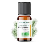 Huile Essentielle BIO de Pin Sylvestre 10ML - Certifiée AB - 100% Pure & Naturelle, Chémotypée HEBBD - Pratiques agricoles durables - Pin cultivé et distillé en France