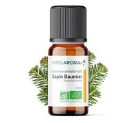 Huile Essentielle BIO de Sapin Baumier 10ML - Certifiée AB - 100% Pure & Naturelle, Chémotypée HEBBD - Pratiques agricoles durables - Analysée et conditionnée en France
