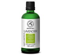 Huile Essentielle Bio Lavande 100 ml - Huiles Essentielles Aromathérapie pour Diffuseur et Humidificateur - Lavandula Angustifolia - Contribue à Une Relaxation Optimale