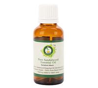 Huile essentielle bois de santal | Santalum Album | Pour diffuseur | Pour cheveux | 100% pur | Distilléé vapeur | Grade thérapeutique | Sandalwood Essential Oil | 10ml | 0.338oz By R V Essential