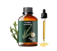 Huile essentielle Cedre de l'Atlas 100ml,100% Pure pour Diffuseur,La Peau | pour Massage,Soins des Cheveux,Parfum En Bois,DIY