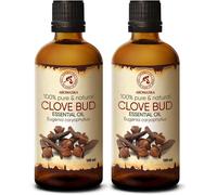 Huile Essentielle Clou De Girofle Set 2x100ml - Eugenia Caryophyllus - Pure Et Naturelle - Pour Diffuseur - Pour Beauté - Bain - Soins Du Corps - Relaxation - Aromathérapie - Clove Bud Oil