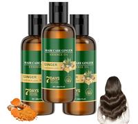 Huile essentielle d'angélique et de gingembre, sérum capillaire naturel, répare les cheveux abîmés, renforce les racines, nourrit les racines, rend les cheveux plus forts, plus épais (3Pièce)