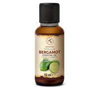 Huile Essentielle De Bergamote 50 ml - Citrus Bergamia - pour Diffuseur et Lampe Aroma - le Savon et les Bougies - Sauna - Parfums d'Intérieur - Arôme d'agrumes - Aromathérapie