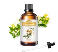 Huile Essentielle de Chèvrefeuille Mumianhua Huile de Chèvrefeuille Pure Huile de Parfum Chèvrefeuille Huile de Aromathérapie Chèvrefeuille pour Peau, Diffuseur, Bougies, Savon 100 ml Bouteille Brune