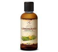 Huile Essentielle de Lemongrass 100 ml - Cymbopogon Flexuosus - pour Diffuseur et Lampe Aroma - le Savon et les Bougies - Sauna - Parfums d'Intérieur - Arôme frais - Aromathérapie