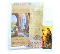Huile essentielle de Nard de Jérusalem en roll-on avec image de Lourdes - Huile religieuse - Culte Chrétien en