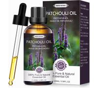 Huile Essentielle De Patchouli 100ml, Huile Essentielle De Patchouli Aromathérapie 100% Naturelle Pour Diffuseur, Huile Parfumée Élégant De Qualité Premium, Pour Diy Bougie, Savon, Parfum