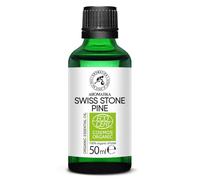 Huile Essentielle de Pin Bio 50 ml - Pinus Cembra - Huile de Pin Suisse - Huile Essentielle 100% Pur & Naturel - pour Diffuseur d'Arômes et Bougies Parfumées - Aromathérapie - Relaxation