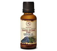 Huile Essentielle de Pin Cembro 30 ml - Pinus Cembra - 100% Pure et Naturelle - pour le Sauna - Diffuseur Aromatique - pour les Bougies - Aromathérapie