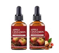 Huile Essentielle de Pomme Cannelle, Huile Essentielle Pour Diffuseur, Savons, Bougies, Bombes de Bain, Articles de Soins de la Peau, Rafraîchissante Apple Cinnamon Essential Oil, 50ML (2)