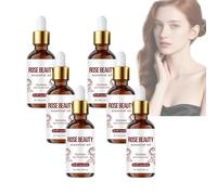 Huile essentielle de rose, Huile essentielle de rose po/ur la peau, Sérum hydratant naturel po/ur le corps, Sér/um pour peaux sèches, Séru/m visage bio à la ros/e (6 PCS)