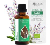 Huile Essentielle De Sauge Bio 50ml Salvia Officinalis 100% Pur Et Naturel Non Dilué Grade Thérapeutique Ferme Familiale Distillé À La Vapeur Non-Ogm Végétalien