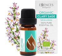 Huile Essentielle De Sauge Sclarée Bio 10ml Salvia Sclarée 100% Pur Et Naturel Non Dilué Qualité Thérapeutique Ferme Familiale Distillé À La Vapeur Non-Ogm Végétalien