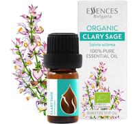 Huile Essentielle De Sauge Sclarée Bio 5ml Salvia Sclarée 100% Pur Et Naturel Non Dilué Qualité Thérapeutique Ferme Familiale Distillé À La Vapeur Non-Ogm Végétalien