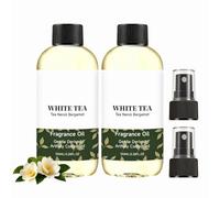 Huile essentielle de thé blanc,100ml Huile essentielle pour diffuseur, désodorisant et spray d'ambiance - Longue durée, notes de thé, de néroli et de bergamote - Parfum d'hôtel，2PC