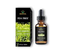 Huile essentielle de théier 100% biologique pure et non diluée, Visage Ongles Cheveux et Diffuseur, Traitement Acné (120 ml)