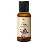 Huile Essentielle de Thym 30 ml - Thymus vulgaris - pour Diffuseur et Lampe Aroma - le Savon et les Bougies - Sauna - Parfums d'Intérieur - Arôme frais - Aromathérapie